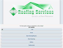 Tablet Screenshot of hdroofingservices.com